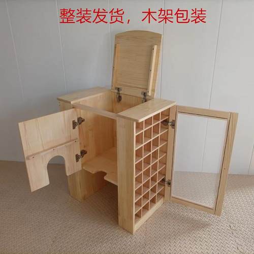 幼儿园口杯架茶杯柜水杯柜保温桶柜实木水桶柜毛巾口杯一体柜儿童