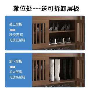 凳多层进门凳入户鞋 新中式 凳坐凳一体穿鞋 实木鞋 架 柜家用门口换鞋