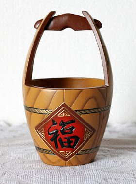 玄关钥匙收纳摆件茶几鞋柜小工艺品结婚礼物创意陶瓷存钱罐杂物桶