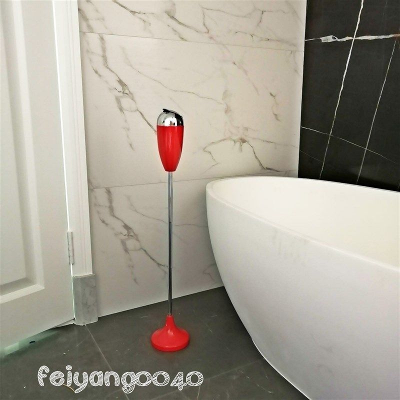 卫生间客厅烟灰缸带盖创意时尚个性家用厕所伸缩落地立式烟缸大号