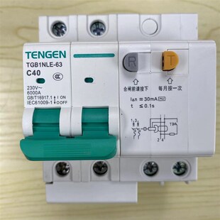 正品天正空气开关 短路保护开关 TGB1NLE-63 2P 40A 1P16A