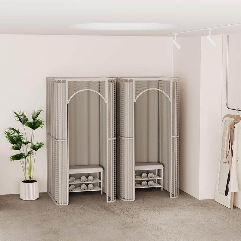 简易服装店移动试衣间商场落地式更衣室临时活动换衣间门帘展示架,商业/办公家具,移动试衣间,淘宝优惠券,粉丝福利购,淘宝优惠卷