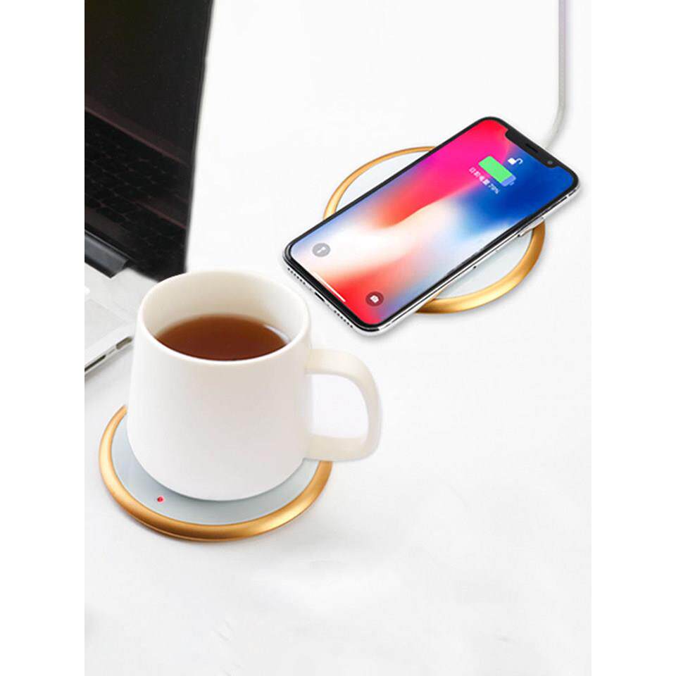 恒温杯垫加热底座壶杯保温座热茶陶瓷杯暖茶温茶器保温垫无线充电