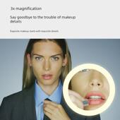 德国艾利秀壁挂化妆镜酒店卫生间折叠伸缩LED带灯美容梳妆镜744