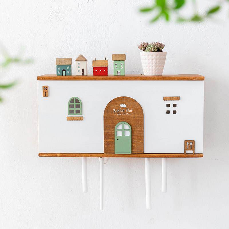 阿楹 无线 线路由器收纳盒挂墙wifi 机上盒壁挂置物架宽带遮挡装,收纳整理,路由器收纳盒/架,淘宝优惠券,粉丝福利购,淘宝优惠卷