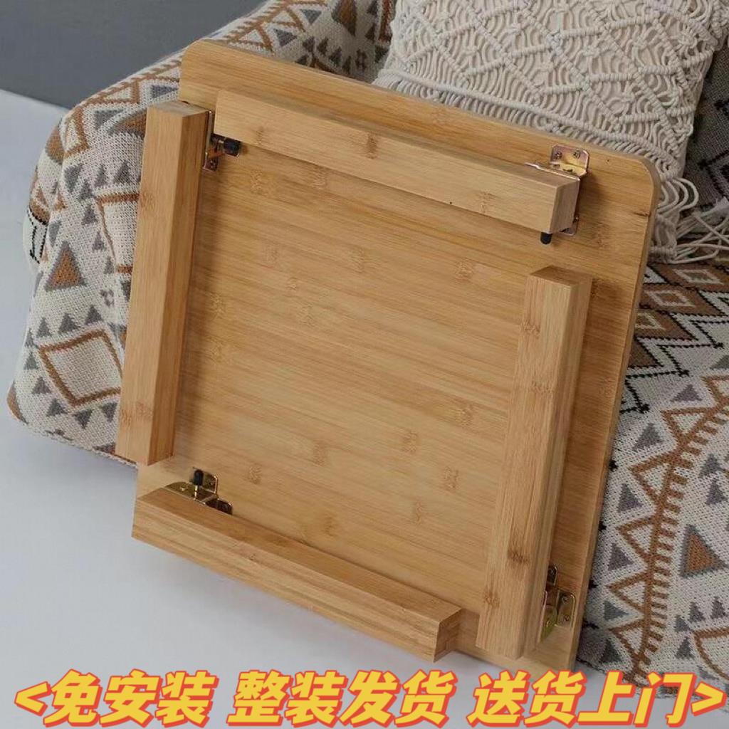 现代简约折叠四方桌子正方形餐桌楠竹实木吃饭桌简易家用阳台矮桌
