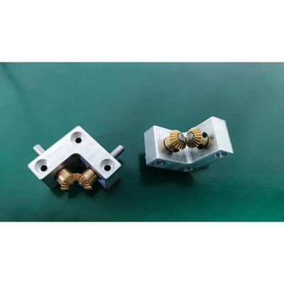 1：1齿轮箱90度传动小型直伞锥齿轮减速箱铝壳铜齿轮迷你定制非标