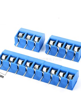 KF-301-5.0MM 2P 3P一字十字 蓝色绿色 PCB接线端子12A300V可拼接