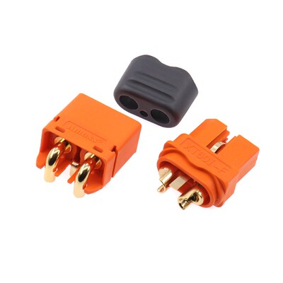 Amass艾迈斯大电流动力航模电池插头XT60IPW-M/XT60I-F带信号针