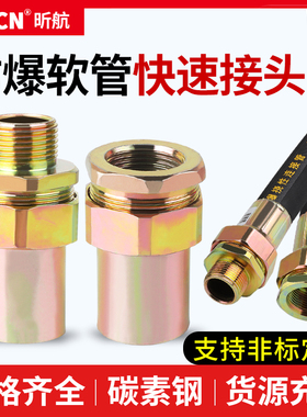 防爆软管挠性连接管穿线管免压安装内外丝快速接头软管活密封接头