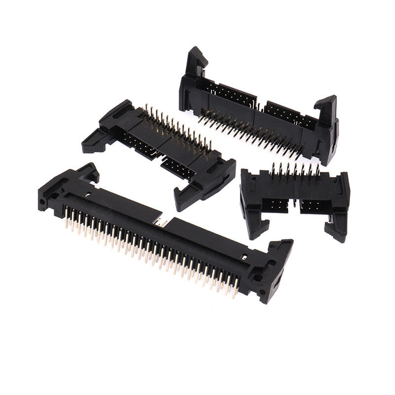 DC2直脚 弯脚牛角扣插座10/14/16/20/26/30/34/40/50/64P 2.54mm