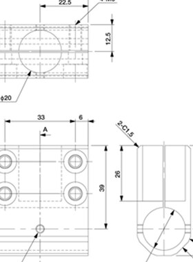机械手配件[131114] 20-20 T字连接块#2,N01861-405