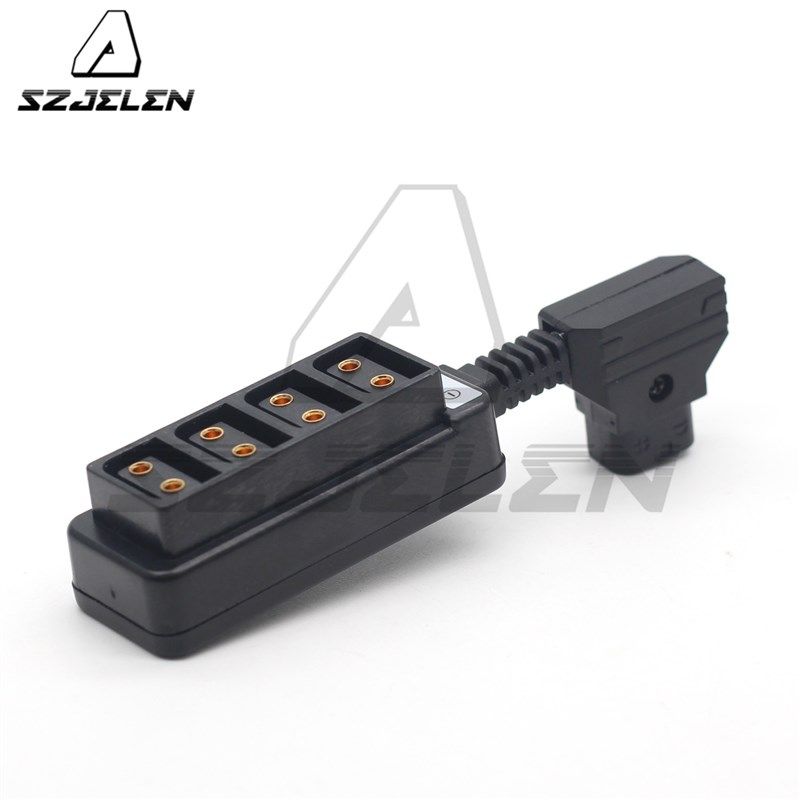 DATP/B口转 一分四电源线短线,摄影电源分配器B口一分四短无线款
