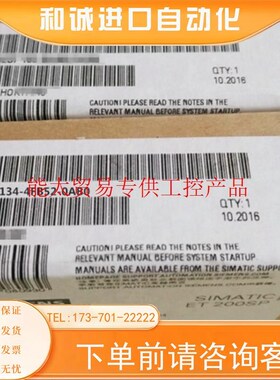 6ES7134-4FB52-0AB0模拟量输入模块ET200 6ES71344FB52
