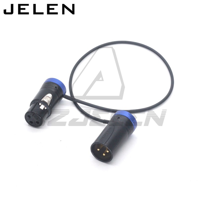 纽崔克NEUTRIK弯卡农3针公转卡农3针母弯头音频线平盖卡农头