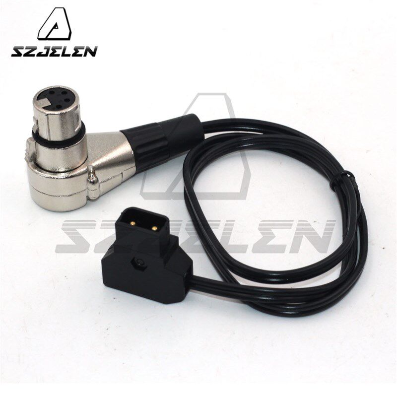 D-TAP B型插头转弯 XLR 4Pin 卡侬头Sony摄影机大监视器电源线