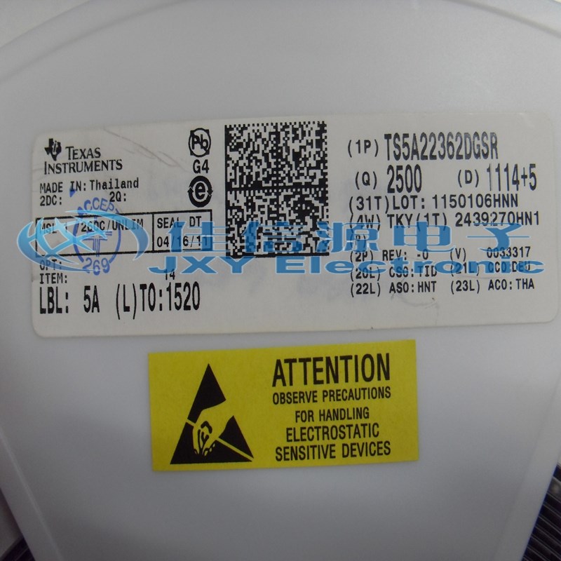 【佳信源】TS5A22362DGSR IC SWITCH DUAL SPDT 10MSOP 开关IC