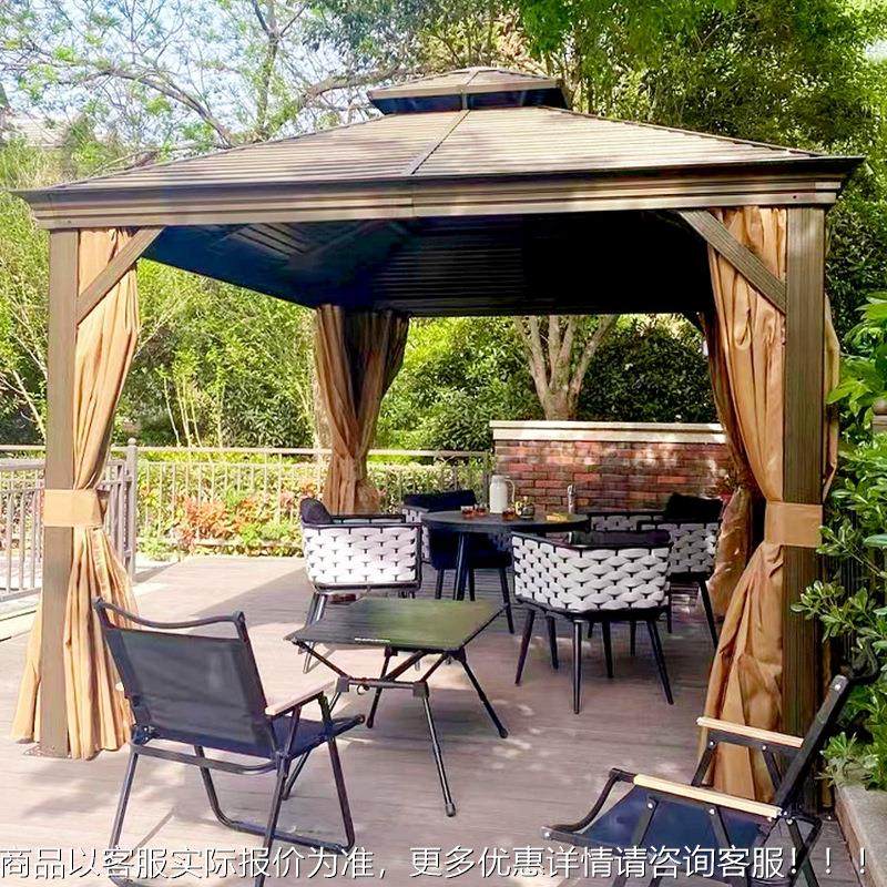 345户防外别墅庭院凉亭露台花园遮亭子阳铝合金框架网雨红景区棚,住宅家具,木屋凉亭,淘宝优惠券,粉丝福利购,淘宝优惠卷
