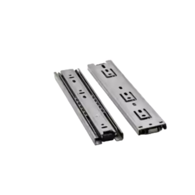 IDC31三节304不锈钢抽屉滑轨家具静音钢珠防锈导轨路轨