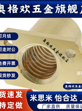 T形梯形丝杆丝杠铜螺帽MTSFR MTSFL MTSNR MTSNL8 10 12 14 16 18