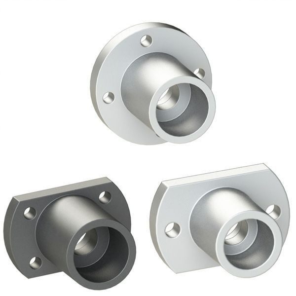 开口法兰型导向轴支座定位孔型GBR01/GBR02-D12 D16 D20 D25 D30