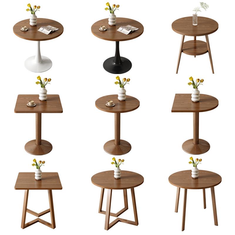 新疆包邮简约快餐桌椅组合咖啡奶茶店商用酒店餐饮饭餐桌阳台长条