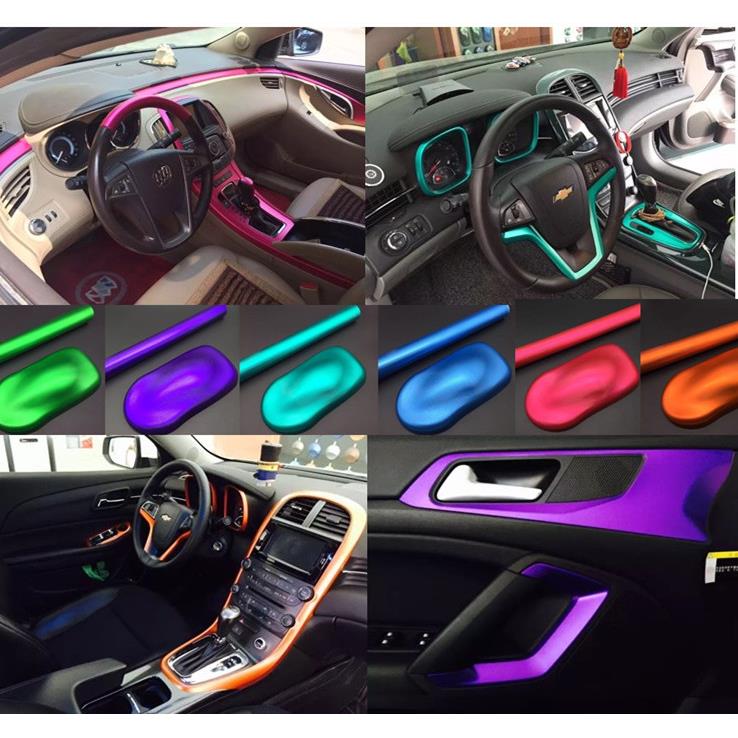 汽车全车内饰贴纸 亚光金属拉丝电镀冰膜 中控台亚光冰拉丝改色膜