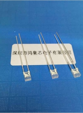 2X3X4mm雾状白发红色高亮方头扁形平面指示直插LED灯珠发光二极管