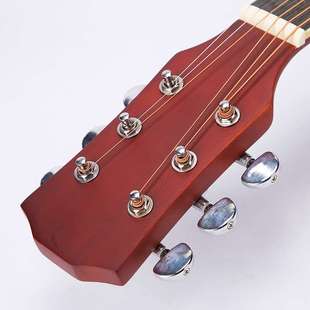 39寸木吉他带调节杆 初学者普及椴木吉他 吉他