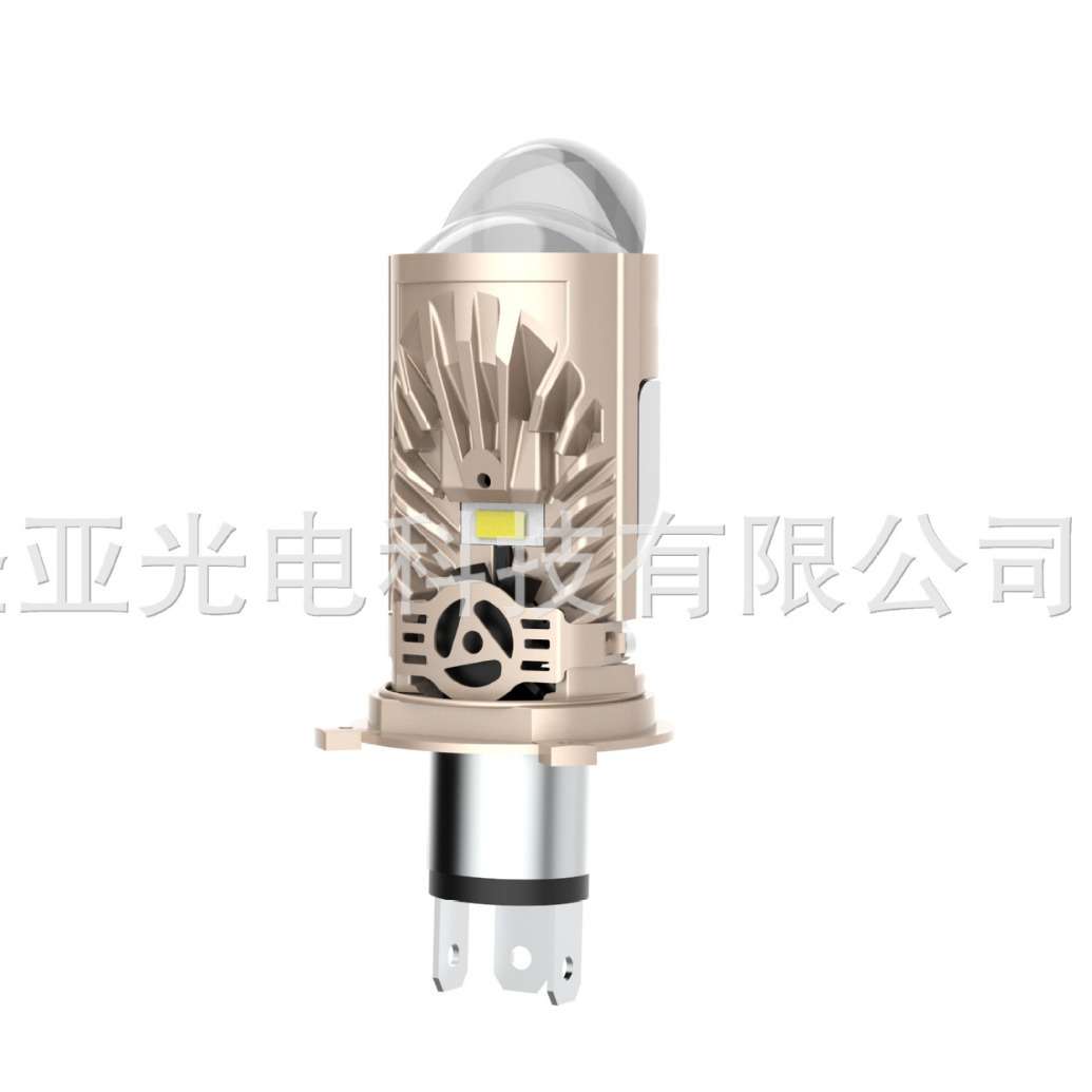 新款直插式M01P高功率H4 LED灯 汽摩通用前大灯 高亮聚光远近一体