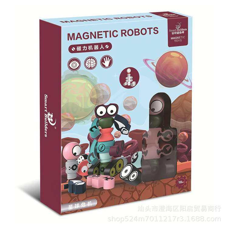 天利达儿童益智玩具磁力片积木磁铁玩具机器人变形合体DIY礼盒装,玩具/童车/益智/积木/模型,磁力片/磁性棒/磁性积木,淘宝优惠券,粉丝福利购,淘宝优惠卷