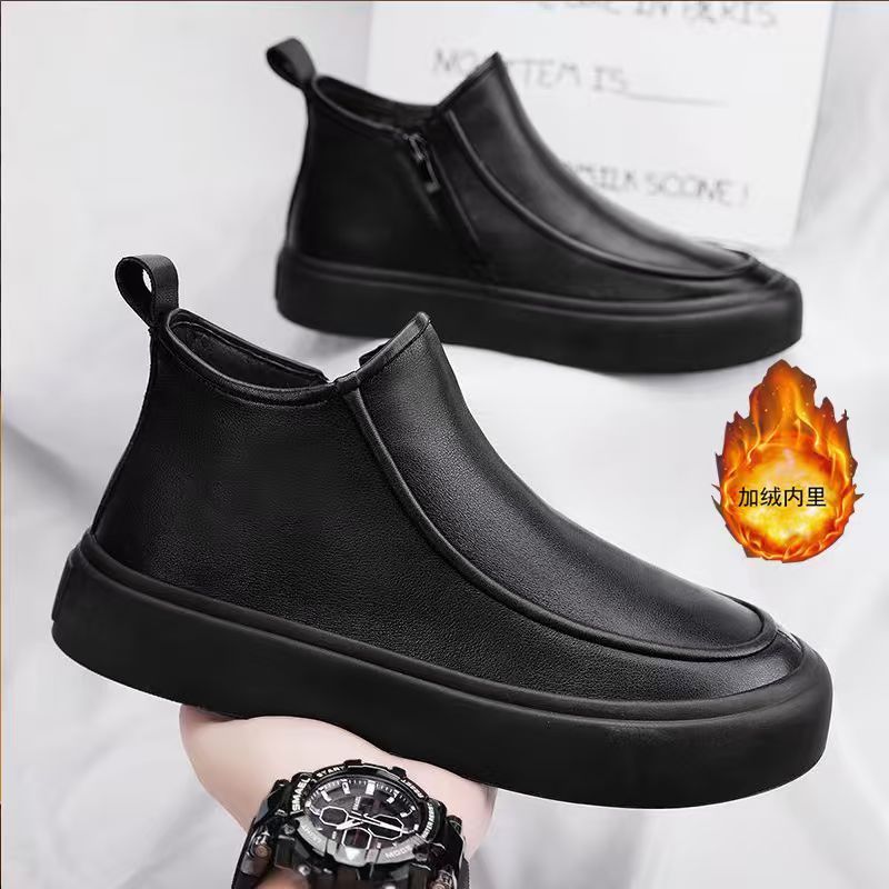 【下单立减50】H秋新款男士商务休闲复古软皮软底透气皮鞋XZ461