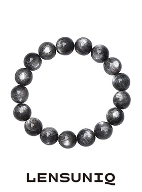 棱迹星辉骨干高品黑金猫眼手链