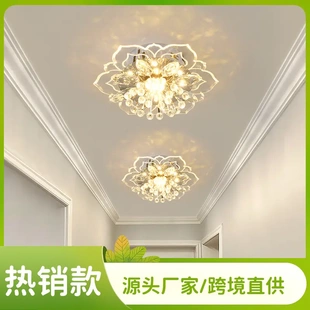 水晶灯走廊灯现代简约客厅灯吸顶灯简约过道灯控制 直供家用嵌入式