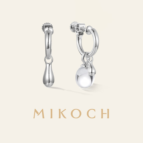 MIKOCH白水晶耳坠925银精致百搭