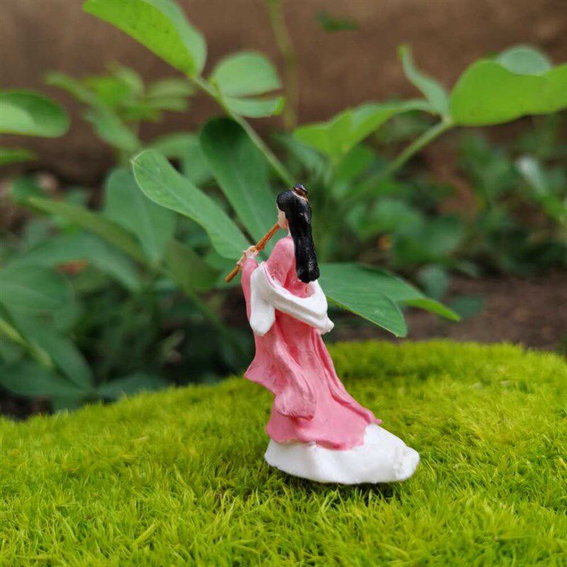 古代微景观物江湖少年郎吹箫古筝琵琶敦煌舞女盆景指尖装饰