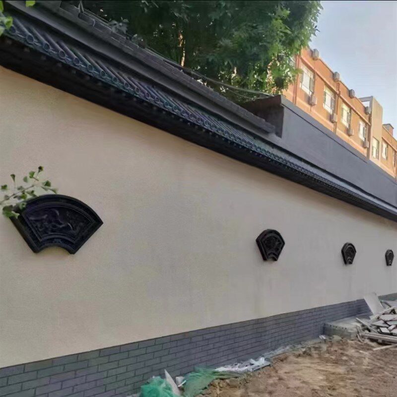 屋檐瓦片房檐饰一体瓦新门瓦树脂塑料瓦徽派复古青瓦