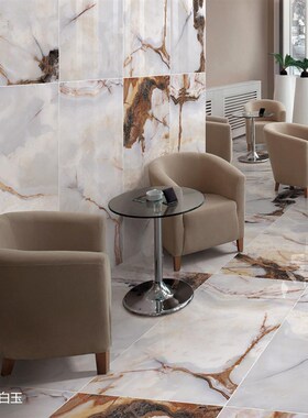 玉石瓷砖别墅大板奢石公司形象墙大理石客厅酒店亮光地砖