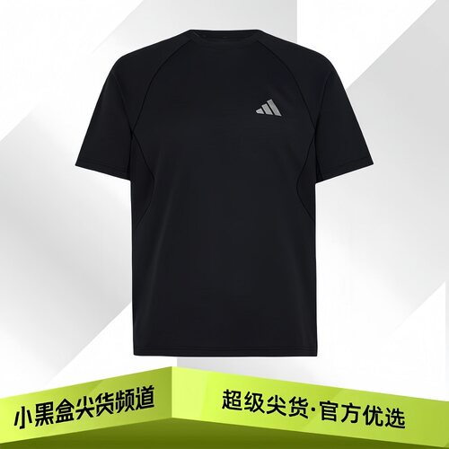 adidas阿迪达斯 Stealth 3Bar 凉感透气 速干T恤 男款 黑色IA6093