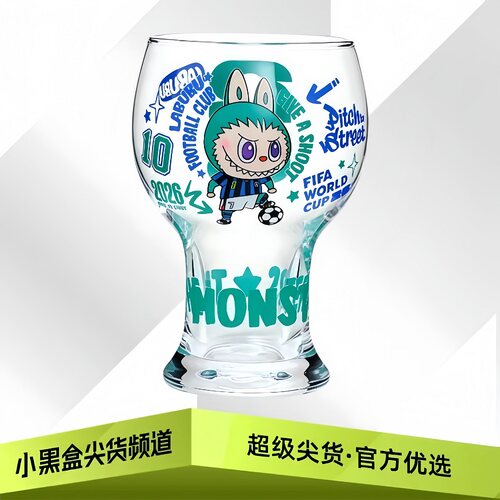 POPMART泡泡玛特拉布布THE MONSTERS × FIFA玻璃杯盲盒2603-0073