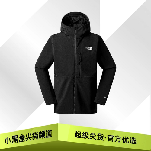TheNorthFace北面 防泼水防风 休闲软壳夹克 男款 宇宙黑 83S5