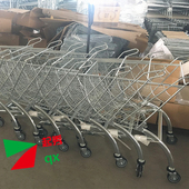 超市购物车手推车 扇形购物车 弧形手推车