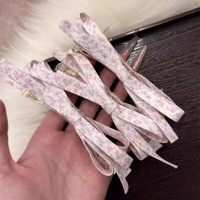 韩系甜美蝴蝶结香蕉夹高马尾