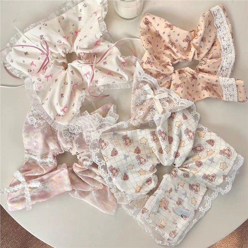 2025新款手作碎花蝴蝶结小熊方巾蕾丝发圈韩系复古可爱甜美发饰,饰品/流行首饰/时尚饰品新,发饰,淘宝优惠券,粉丝福利购,淘宝优惠卷