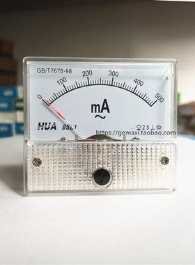 交流指针毫安表AC0-100MA200ma300ma500ma安培电流表1A2A5A10A30a