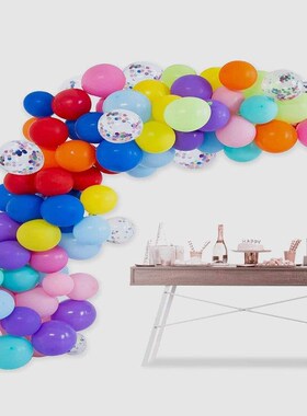 136PCS/set拱桥气球套装,圣诞气球套装,适用于圣诞场景布置