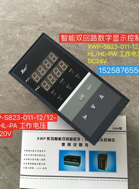 智能双回路数字显示控制仪XWP-S823-011-12/12-HL/HL-PW DC24V