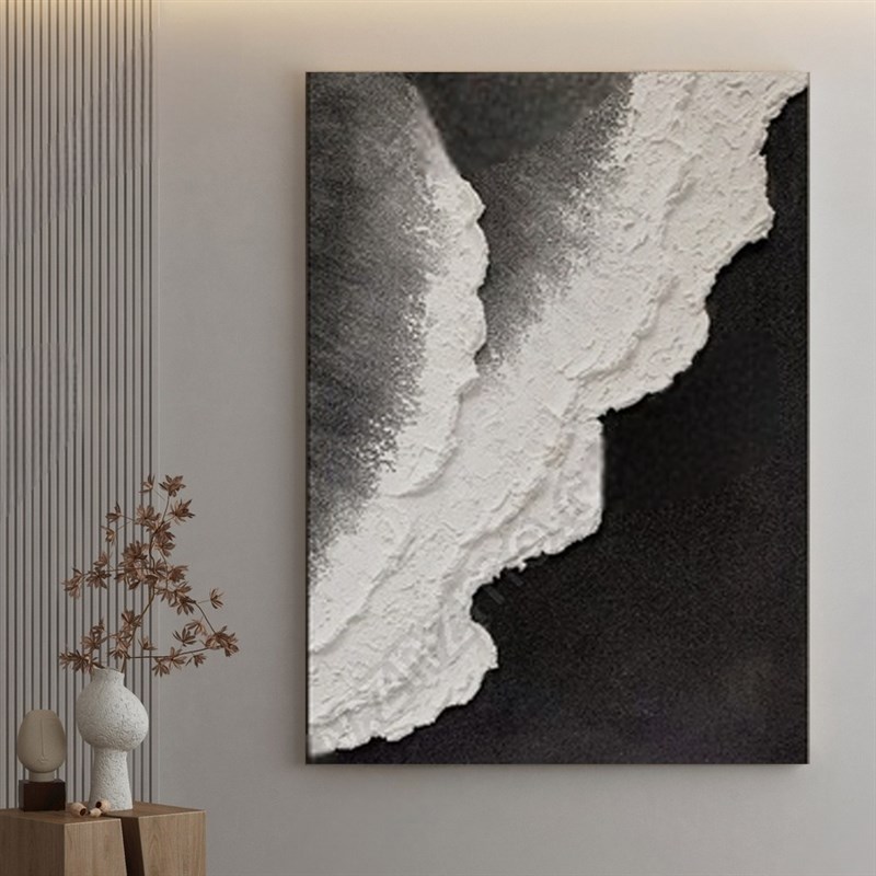 高级感大气手绘油画立体浮雕砂岩装饰画客厅玄关会议室壁画沙滩画图片