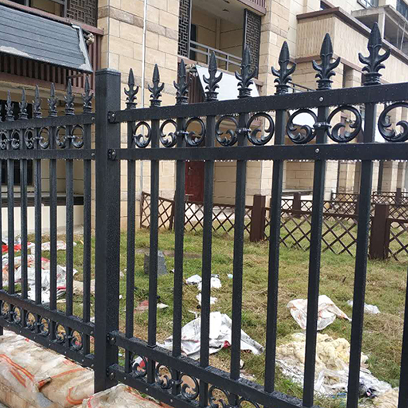 锌钢庭院围墙护栏小区户外花园铁艺栅栏铝合金阳台栏杆工地隔离栏