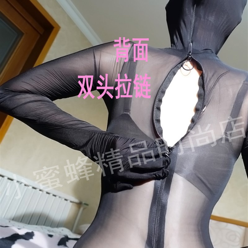 可定尺寸】男款双头拉链全包包头手指脚趾连体衣大码任意剪防脱丝